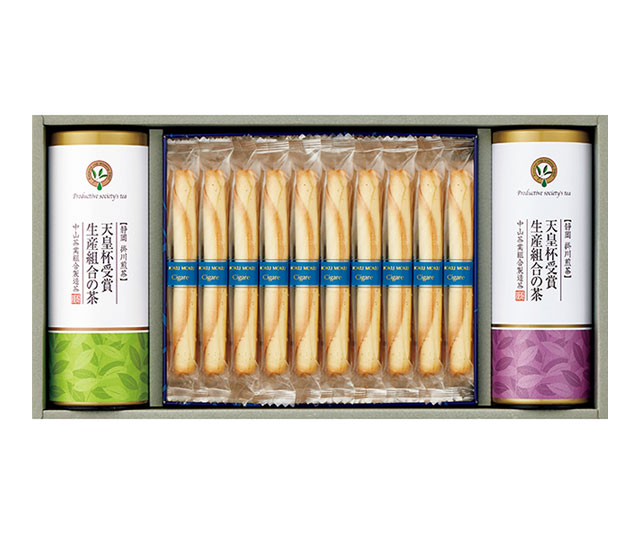 【ヨックモック・愛国製茶】シガール・銘茶詰合せ