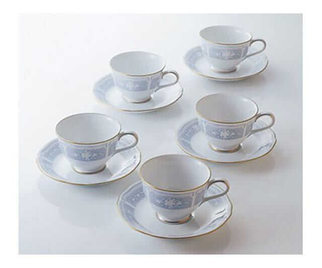 【ノリタケ】カップ&ソーサー5客セット