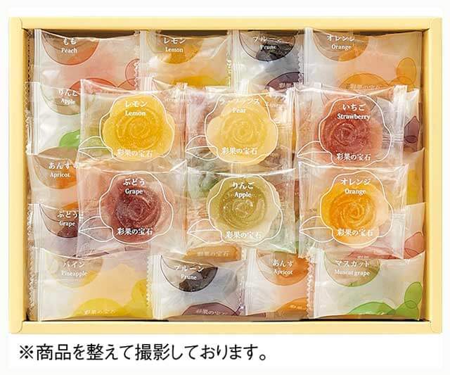彩果の宝石【法要の引き物】フルーツ＆フラワーゼリーコレクション