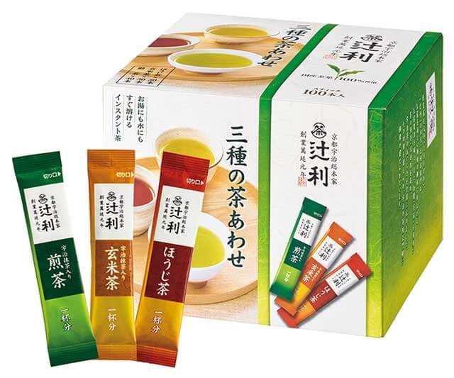 【辻利】三種の茶あわせ 100杯