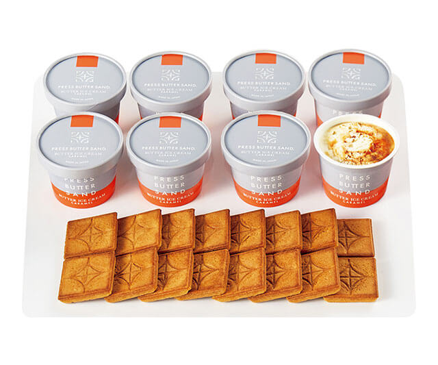 【プレスバターサンド】《お中元》バターアイスクリーム・クッキーセット