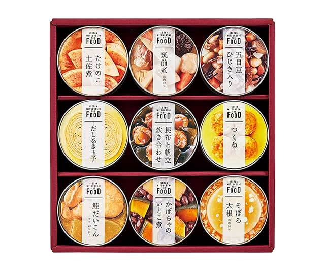 【ミツコシイセタン ザ・フード】《お中元 三越伊勢丹限定》和惣菜缶詰詰合せ
