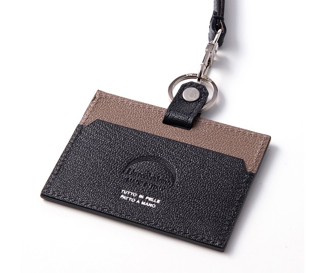 【ラルコバレーノ】【刻印】IDカードケース BLACK×GRAY
